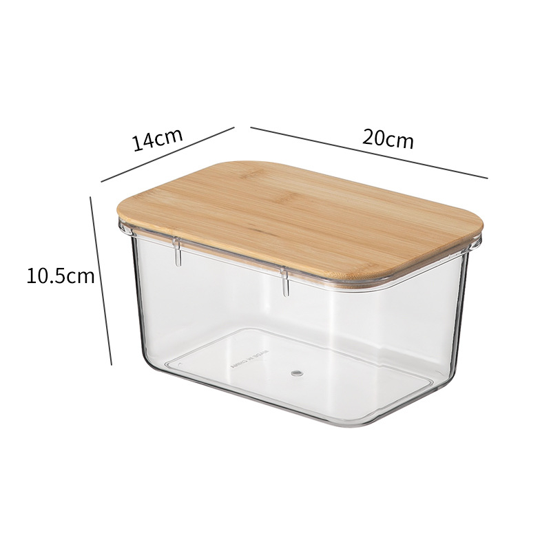 Cutie din plastic pentru conservarea alimentelor, pătrată (rezistentă la umezeală, capacitate 2.1–3 L, stil modern minimalist)