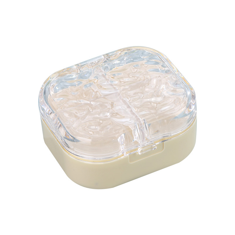 Cutie pentru pastile cu 8 compartimente, ABS material, etanșă, rezistentă la umiditate, organizator portabil pentru medicamente cu compartimente divizate