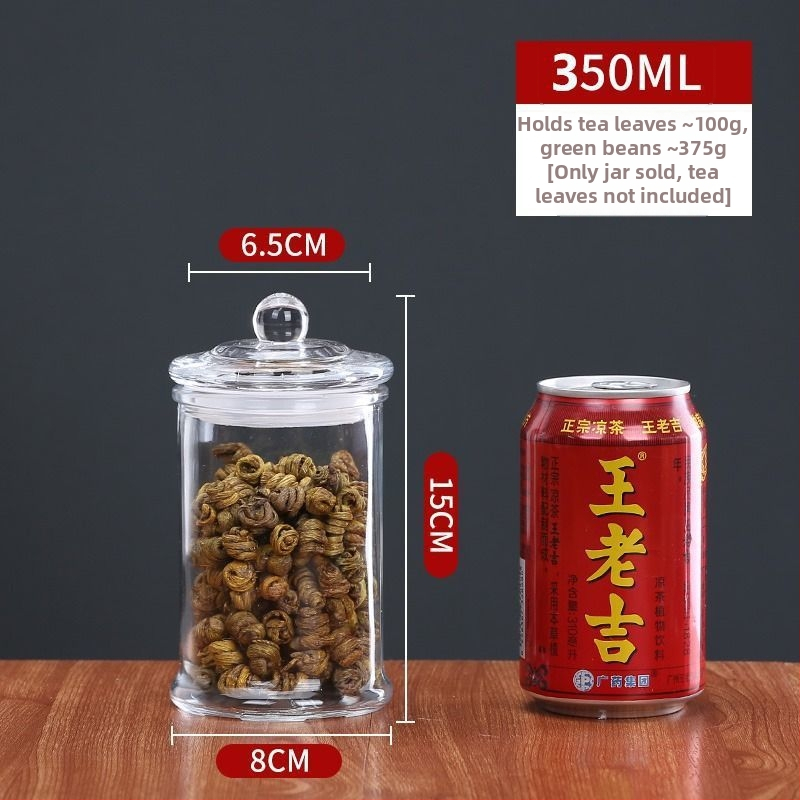 Borcane rotunde din sticlă, sigilate – rezistente la umezeală pentru ceai și condimente, depozitare de bucătărie