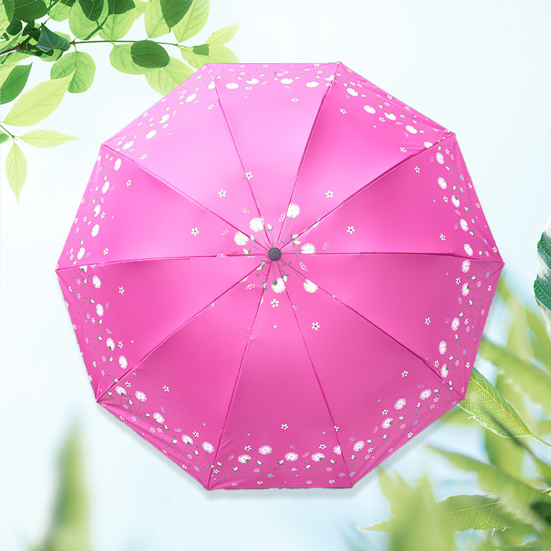 Ομπρέλα εξωτερικού χώρου για ήλιο και βροχή, αυτόματη έναρξη ανοίγματος, σκελετός από σίδηρο με πλαστική λαβή, σχέδιο με πάπια, UPF >30, εκτύπωση λογότυπου