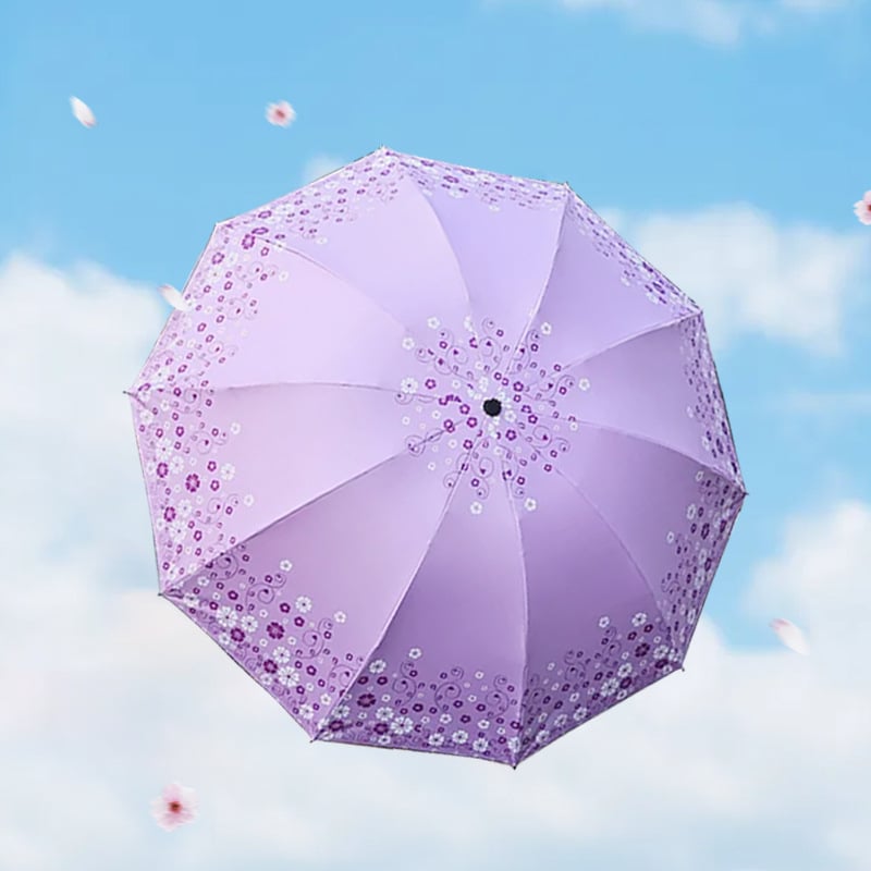 Ομπρέλα εξωτερικού χώρου για ήλιο και βροχή, αυτόματη έναρξη ανοίγματος, σκελετός από σίδηρο με πλαστική λαβή, σχέδιο με πάπια, UPF >30, εκτύπωση λογότυπου