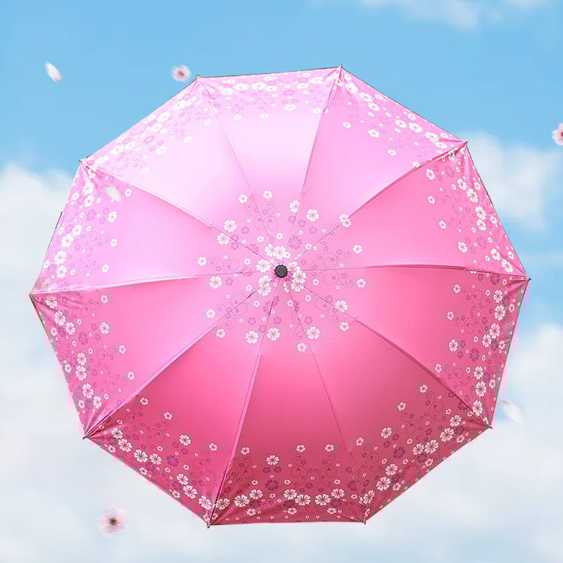 Ομπρέλα εξωτερικού χώρου για ήλιο και βροχή, αυτόματη έναρξη ανοίγματος, σκελετός από σίδηρο με πλαστική λαβή, σχέδιο με πάπια, UPF >30, εκτύπωση λογότυπου