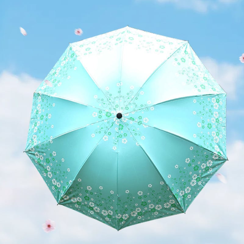 Ομπρέλα εξωτερικού χώρου για ήλιο και βροχή, αυτόματη έναρξη ανοίγματος, σκελετός από σίδηρο με πλαστική λαβή, σχέδιο με πάπια, UPF >30, εκτύπωση λογότυπου