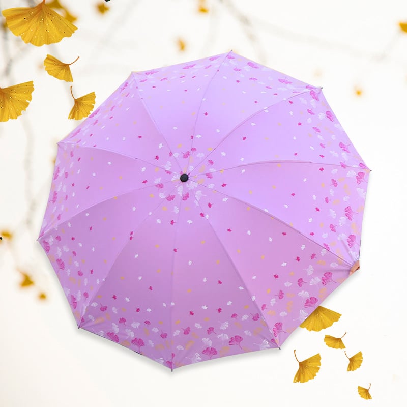 Ομπρέλα εξωτερικού χώρου για ήλιο και βροχή, αυτόματη έναρξη ανοίγματος, σκελετός από σίδηρο με πλαστική λαβή, σχέδιο με πάπια, UPF >30, εκτύπωση λογότυπου