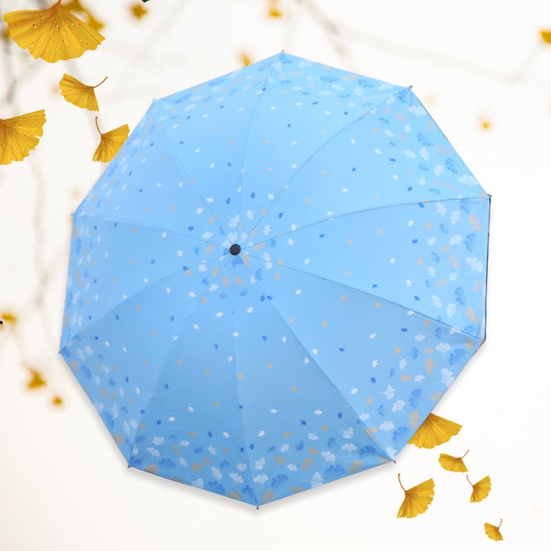 Ομπρέλα εξωτερικού χώρου για ήλιο και βροχή, αυτόματη έναρξη ανοίγματος, σκελετός από σίδηρο με πλαστική λαβή, σχέδιο με πάπια, UPF >30, εκτύπωση λογότυπου