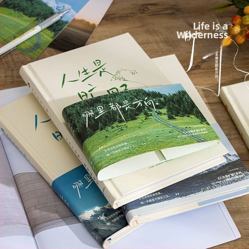 Caiet Qingheji, hârtie Dowling, 80 gsm, 50–100 pagini, legare cu sârmă