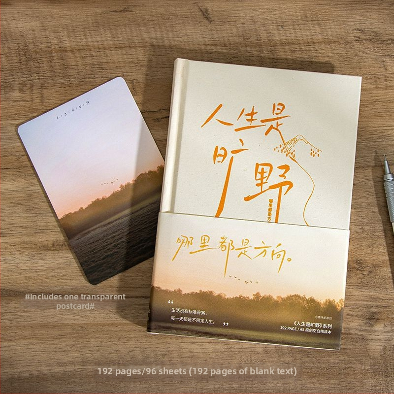 Caiet Qingheji, hârtie Dowling, 80 gsm, 50–100 pagini, legare cu sârmă