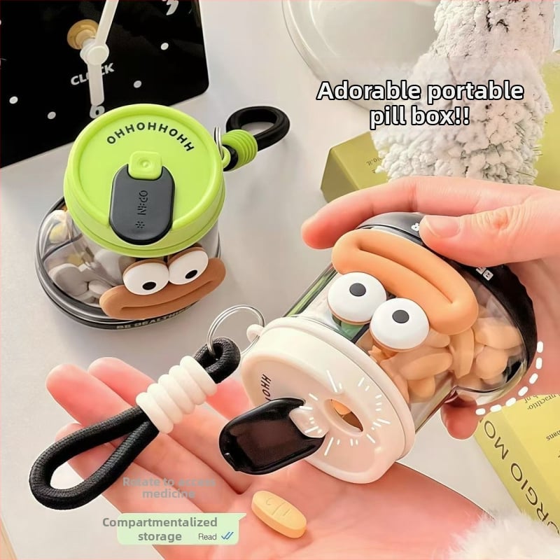 Cutie pentru medicamente 8635 — ABS+PC etanșă, capacitate 2L, portabilă pentru acasă și în deplasare