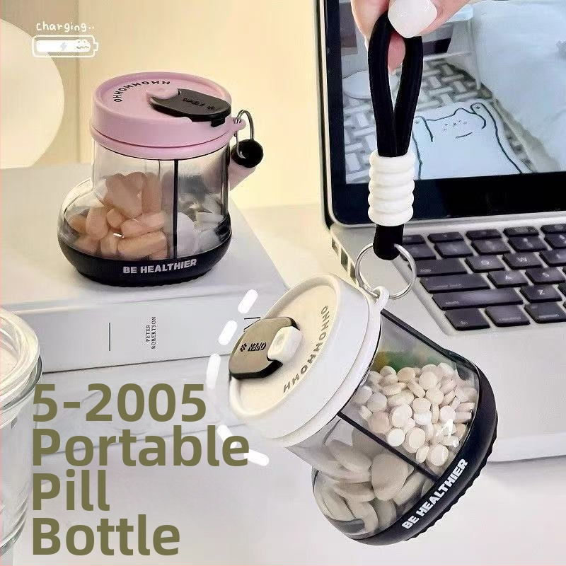 Cutie pentru medicamente 8635 — ABS+PC etanșă, capacitate 2L, portabilă pentru acasă și în deplasare