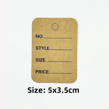 Etichete Prosperity din Kraft pentru haine, cu certificate pentru bijuterii și imprimare offset color