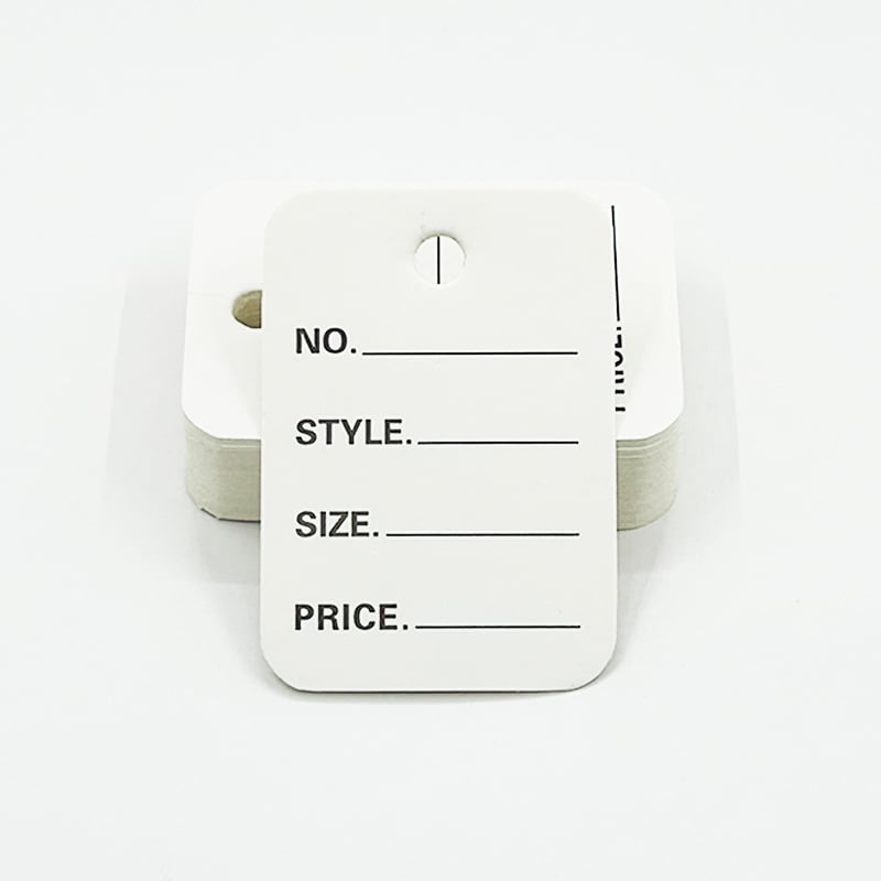 Etichete Prosperity din Kraft pentru haine, cu certificate pentru bijuterii și imprimare offset color