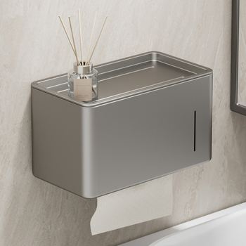 Cutie pentru prosoape de hârtie – oțel carbon, montaj pe perete, pentru role de hârtie, baie, impermeabilă și multifuncțională