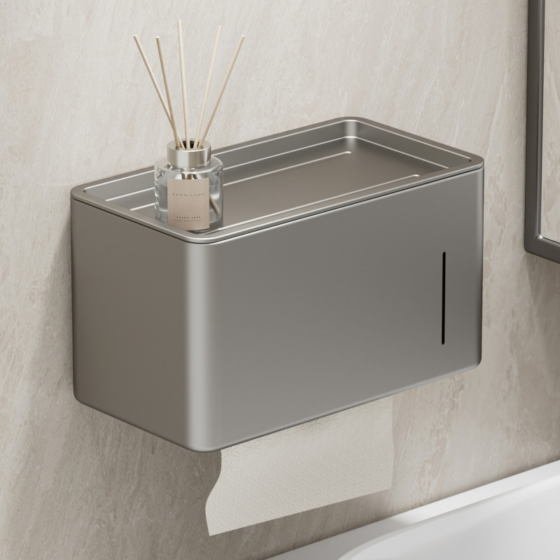 Cutie pentru prosoape de hârtie – oțel carbon, montaj pe perete, pentru role de hârtie, baie, impermeabilă și multifuncțională