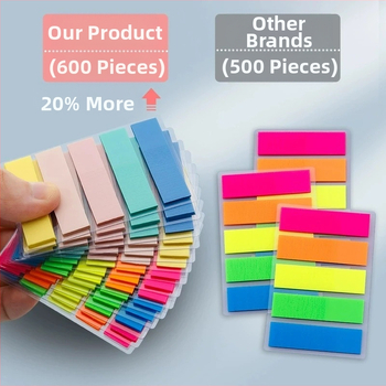 Friendly note adezive din plastic cu etichete de index transparente, scriibile