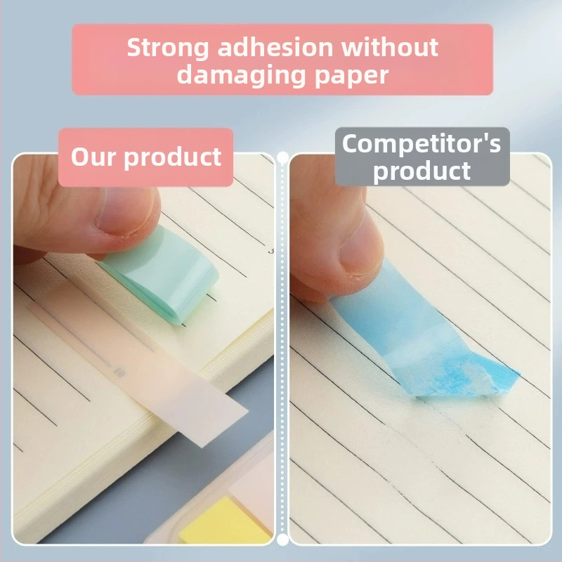 Friendly note adezive din plastic cu etichete de index transparente, scriibile