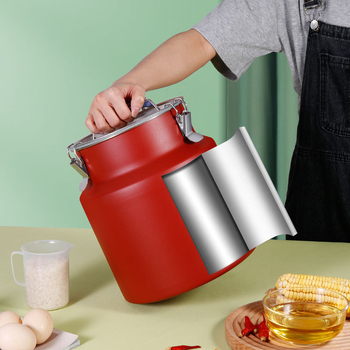 Fat Cook recipient din oțel inoxidabil, rotund, sigilat