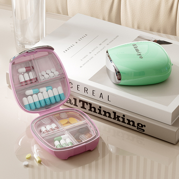 Cutie pentru pastile cu divizii pentru șapte zile, model XLSY-YH-8101, plastic PP, capacitate 0,23 L