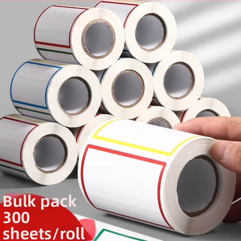 Samoljepljive PVC etikete, vodootporne, 300 komada po roli, bez prilagodbe