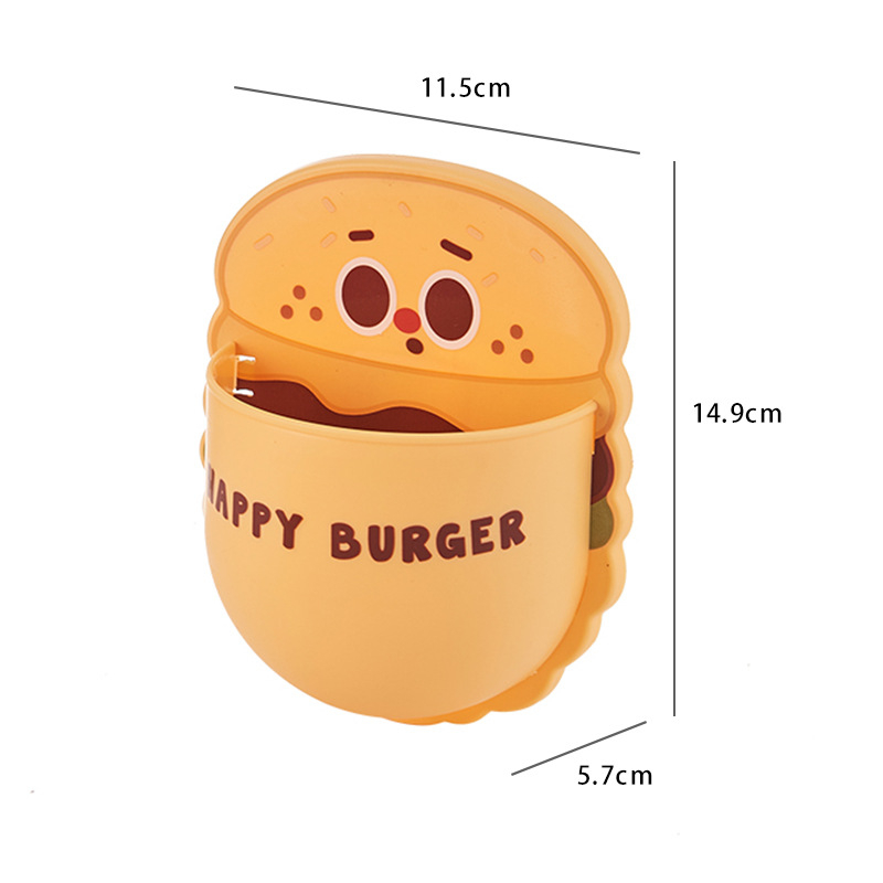 Organizator de perete Cartoon pentru depozitare, din plastic PP, montaj fără găuri