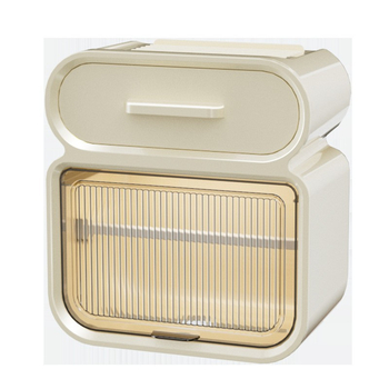 Cutie de baie pentru hârtie igienică, montaj pe perete, impermeabilă, din plastic, model B1554, multifuncțională, potrivită pentru baie, sufragerie și mașină