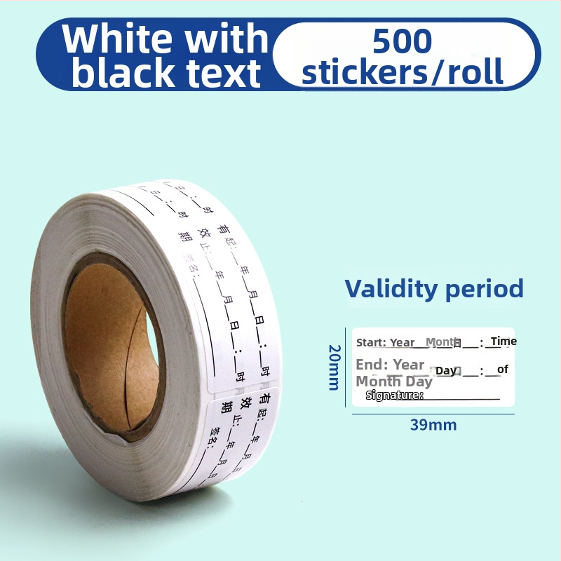 Bedome Etiketa datuma isteka – PVC samoljepljiva, ručno pisana etiketa