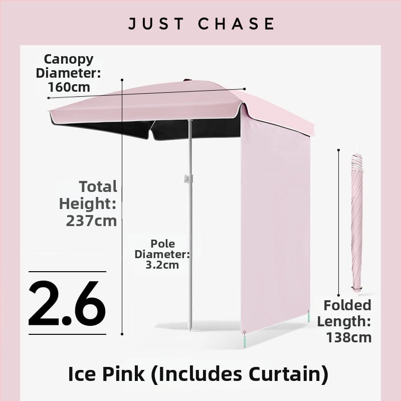 Щандов чадър за пазари – 4 фибърни ребра, стоманена мачта, полиестер 210T платно, UPF50+, ръчно разтваряне и прибиране, персонализиране на лого
