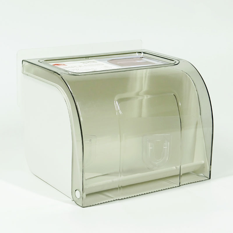 Cutie de hârtie igienică montată pe perete din plastic, model 0572, Zhengbao — rezistentă la apă și multifuncțională