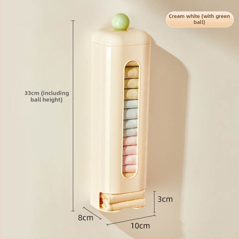 Zidni kutija za pohranu donjeg rublja, uklonjiva, bez bušenja, s poklopcem, od PP plastike