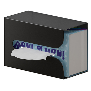 Cutie pentru șervețele de perete, montaj fără găuri, din aluminiu Space Aluminum, model M, multifuncțională, potrivită pentru living și baie