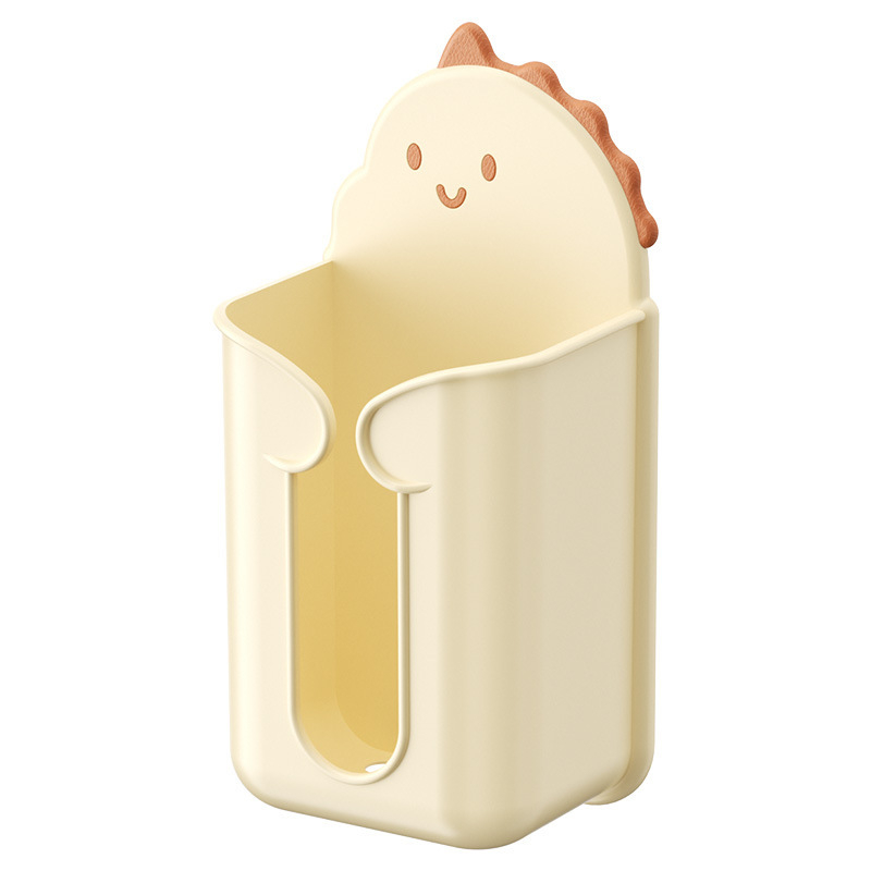 Cutie montată pe perete pentru șervete de hârtie, corp din plastic, potrivită pentru șervete de hârtie detașabile, pentru baie și sufragerie, stil modern simplu