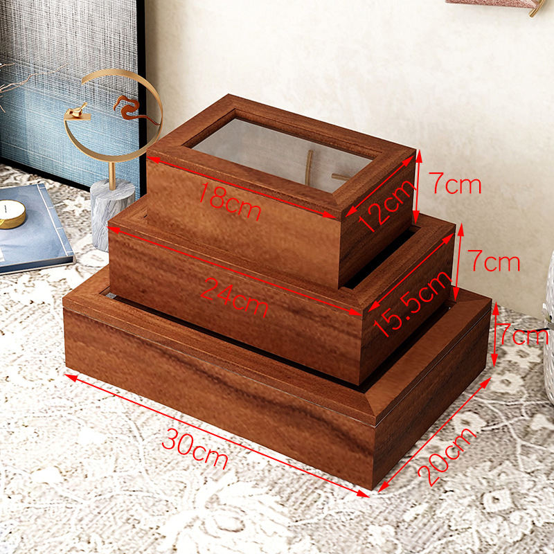 Cutie de depozitare pentru birou cu capac rabatabil, lemn de pin, 2 compartimente, protecție împotriva prafului, pentru bijuterii și obiecte mărunte