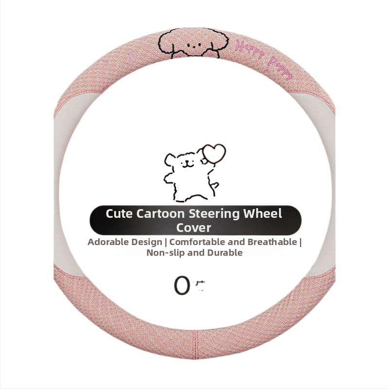 Kaiade Jastučići za sigurnosni pojas od pamuka i lana, s motivom crtani štene, udobnost u svim sezonama