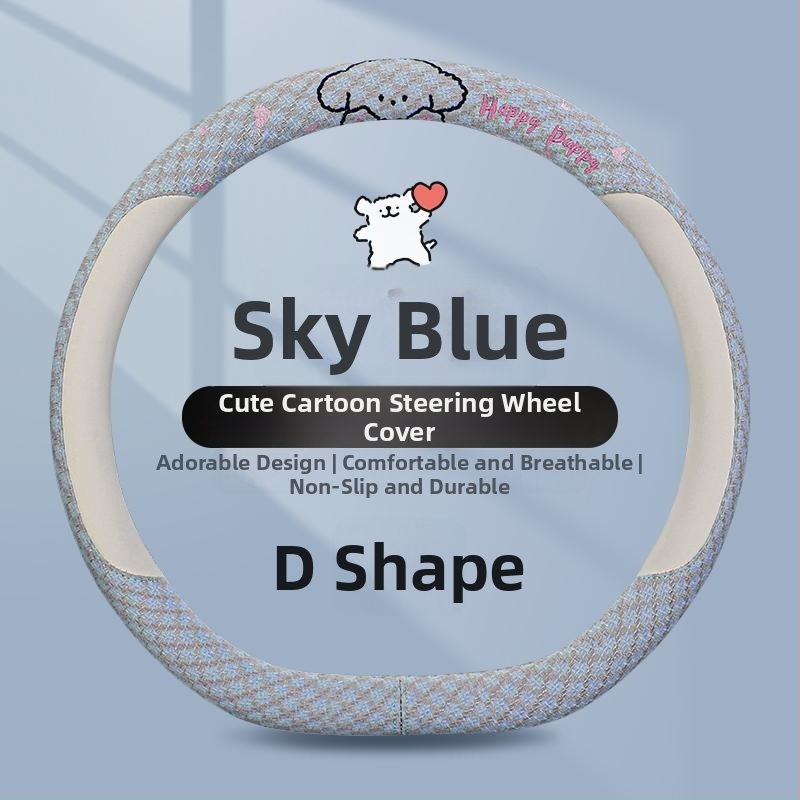 Kaiade Jastučići za sigurnosni pojas od pamuka i lana, s motivom crtani štene, udobnost u svim sezonama