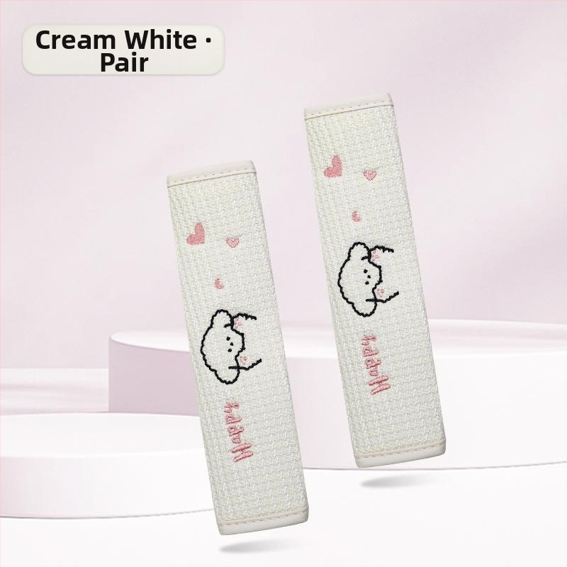 Kaiade Jastučići za sigurnosni pojas od pamuka i lana, s motivom crtani štene, udobnost u svim sezonama