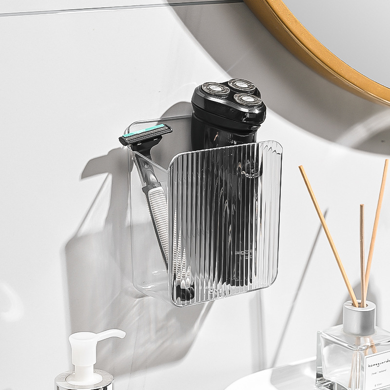 Organizator pentru cosmetice și pensule, model mare, rășină, model cu dungi, capacitate 2L