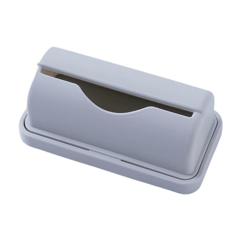 Organizator de sacoșe de gunoi din plastic, montat pe perete, fără găuri, cu capac, capacitate 1 L