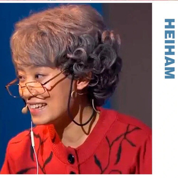 Perika kratka kovrčava kosa, jednostavan stil, model 1, materijal kose: žica s normalnom temperaturom