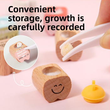 Kutija za pohranu dječjih mliječnih zuba s bočicom za skupljanje kose – plastična uspomena za uzrast 7–14