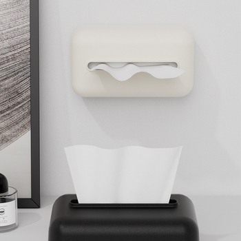 Cutie de șervețele montată pe perete, cu arc încorporat, din plastic, multipurpose, pentru mașină, sufragerie și baie (Model TY-0276)