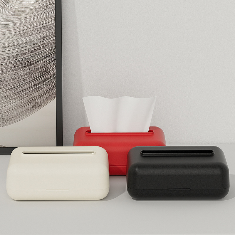 Cutie de șervețele montată pe perete, cu arc încorporat, din plastic, multipurpose, pentru mașină, sufragerie și baie (Model TY-0276)