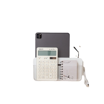 Organizer de perete în stil japonez, montaj fără găuri, din plastic, 1 nivel, pentru cabluri și rechizite