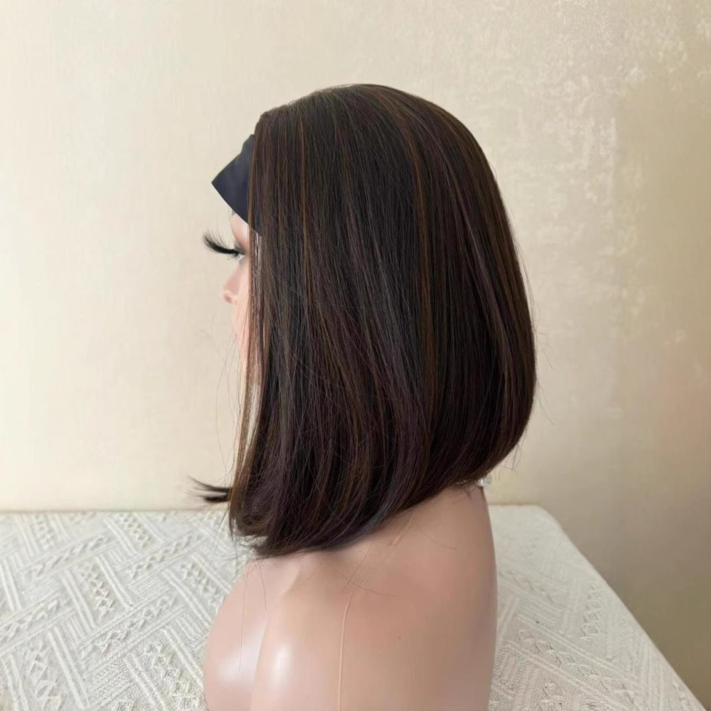 Perika za žene, prirodan stil, duga šiške, vlakno otporno na visoke temperature, model DM791-4/30