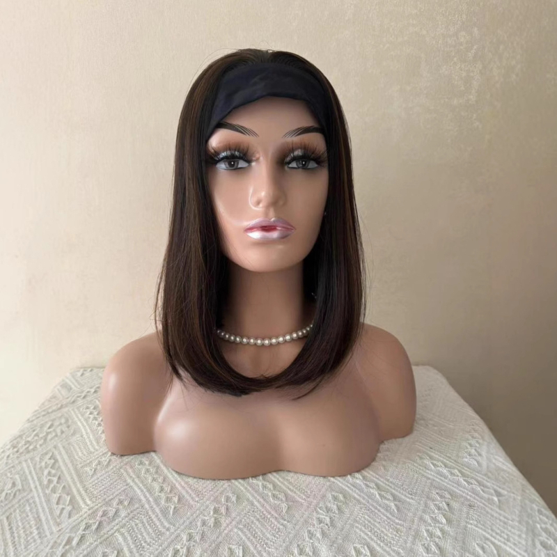 Perika za žene, prirodan stil, duga šiške, vlakno otporno na visoke temperature, model DM791-4/30