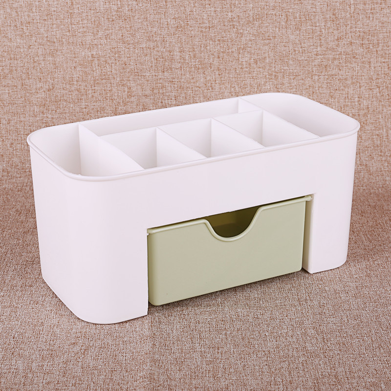 Cutie cosmetică din plastic cu sertare pentru bijuterii și machiaj, model YX-004, material PP, organizator multifuncțional de birou