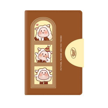 Jurnal cu stil animal, desen animat drăguț — Brand: Cagie/kajie; Copertă: piele artificială; Hârtie: celuloză din lemn; Greutate hârtie: 100 g/m²; Pagini: 100–200