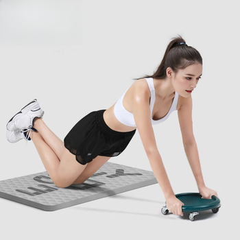 Covor de yoga pentru antrenament de bază și echilibru, cu pernă groasă pentru cot și genunchi, TPES material, grosime 6 mm