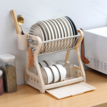 Raft din plastic pentru vase – uscare și organizare, Categorie produs: Raft de vase; Material: Plastic; Stil: Altul