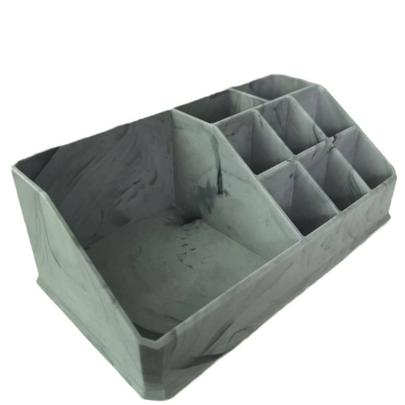 Organizator cosmetic pentru birou cu compartimente, capacitate 12 L, construcție din plastic (PS), model pkk-36