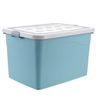 Cutie de depozitare din plastic, capacitate mare pentru haine, cărți de dormitor și jucării, cu roți, 40–50 L, material PP, rezistent la praf și apă