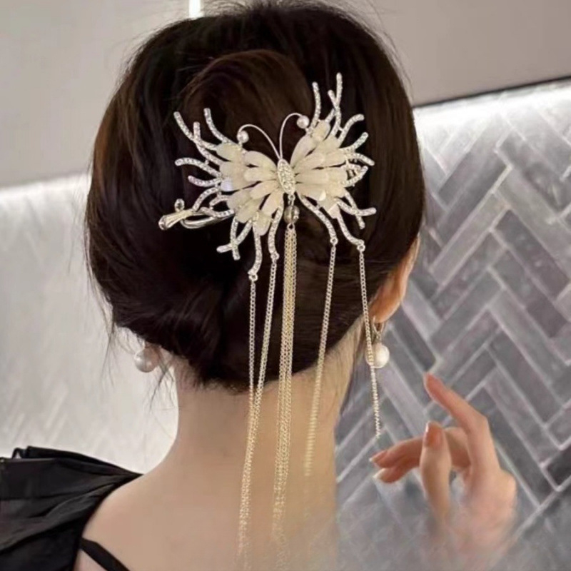 Sweetheart Clip Twist pentru păr, aliaj de zinc, lucrat manual, accesorii de înaltă calitate pentru femei | Cod produs Dzznnj01